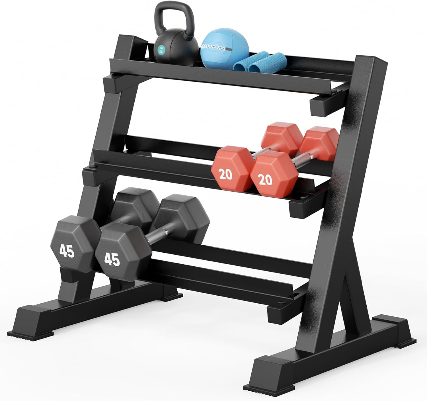 Home Gym Compact - Home Gym Dumbbell Rack, 3 &