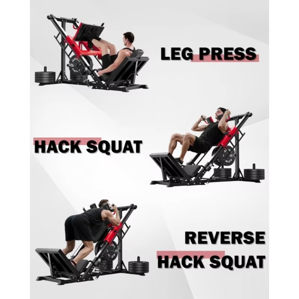 3-in-1 Leg Press Hack Squat Ma - огляд і ціна Home Gym Quad Exercises