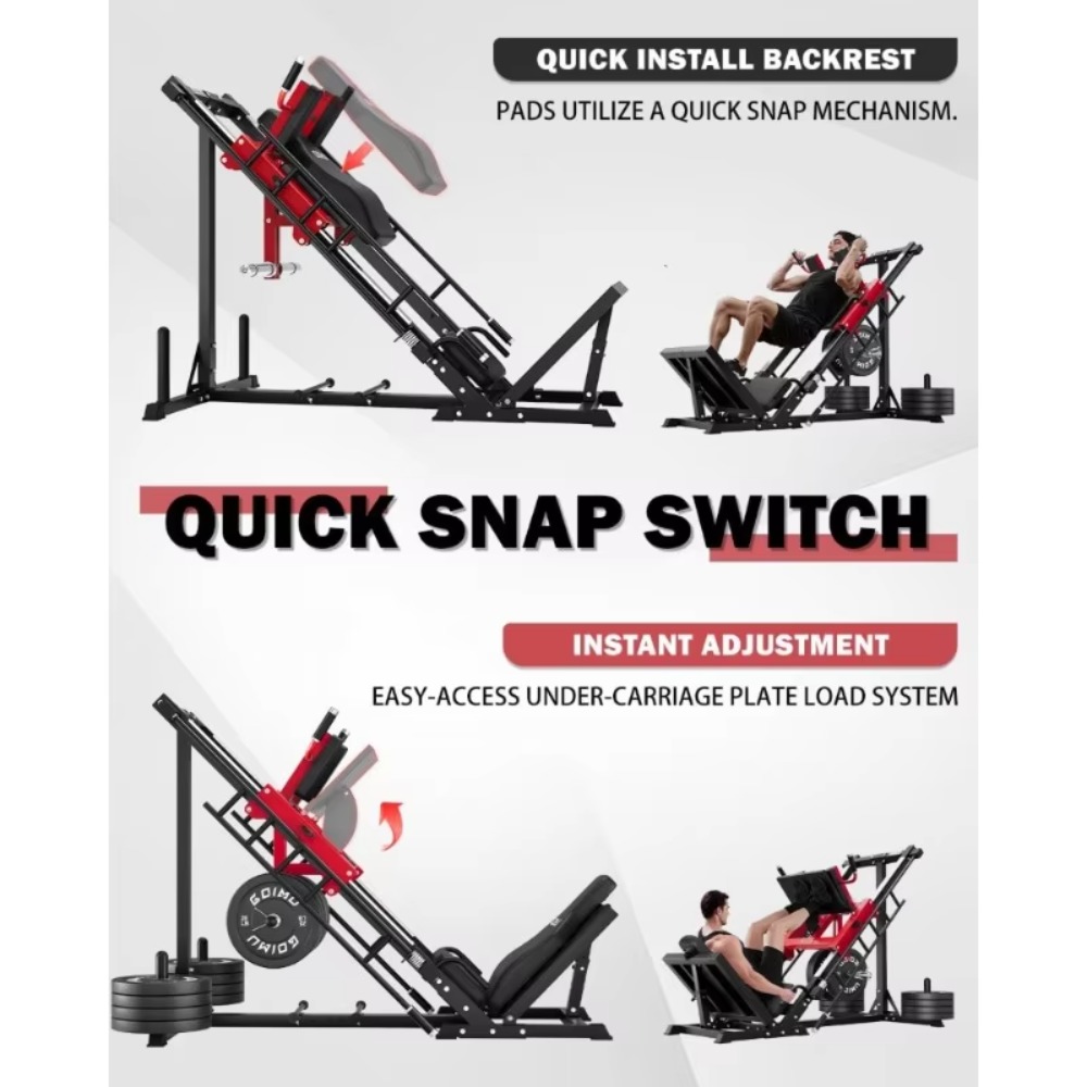3-in-1 Leg Press Hack Squat Ma - огляд і ціна Home Gym Quad Exercises