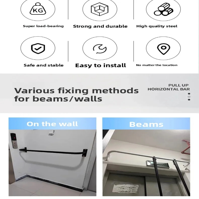Wall & Door Mounted Pull Up Ba - огляд і ціна Home Gym Upper Body Workout