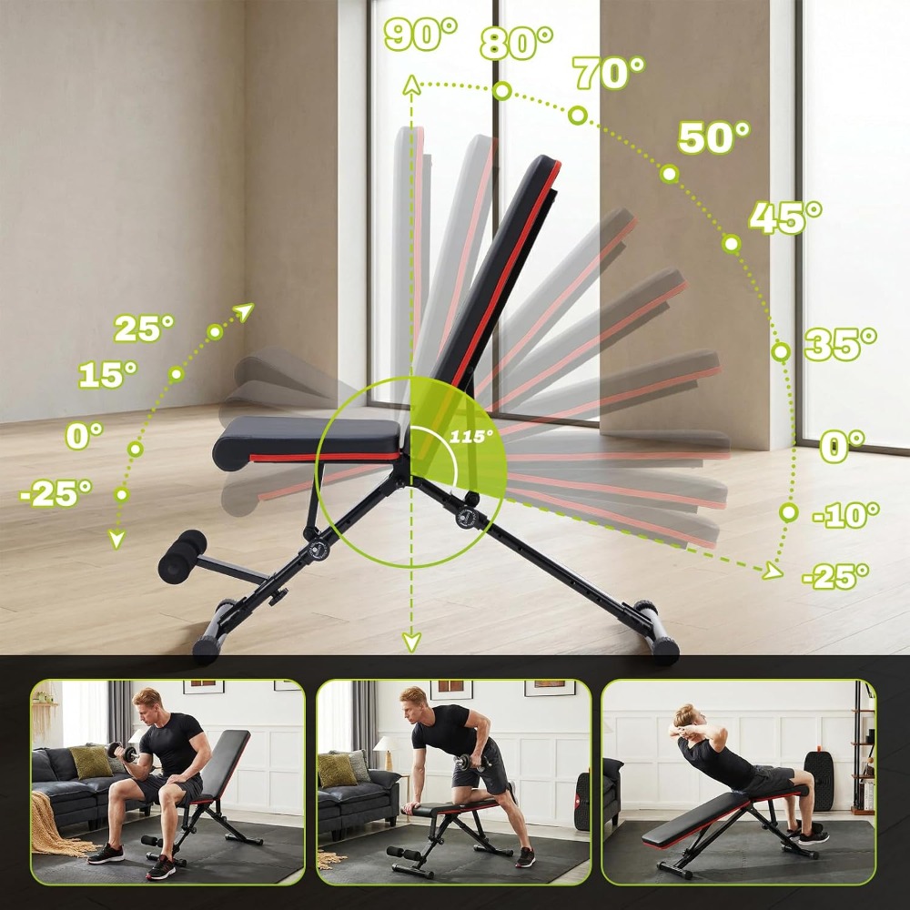 Adjustable Weight Bench for Fu - огляд і ціна Home Gym Full Body