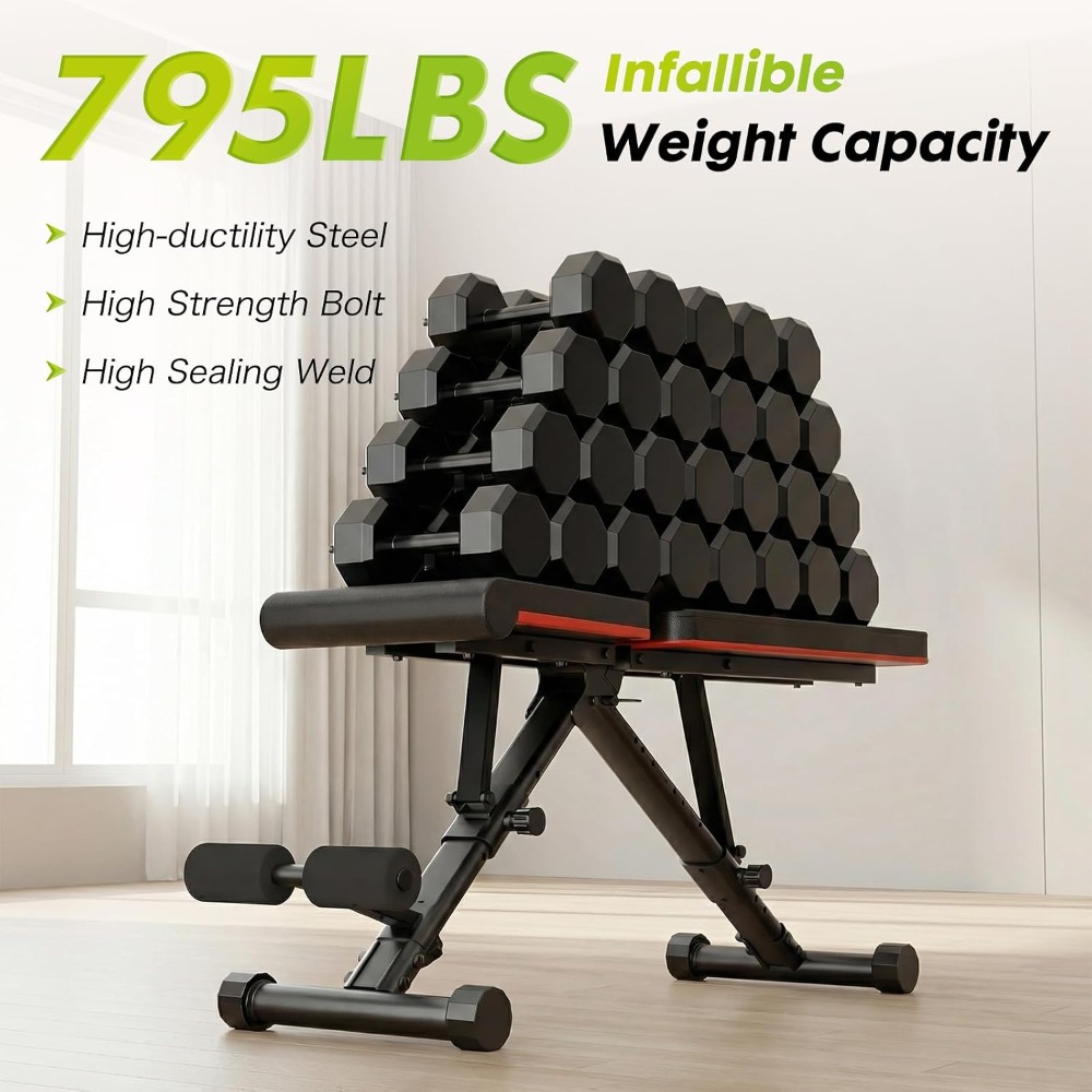 Adjustable Weight Bench for Fu - огляд і ціна Home Gym Full Body
