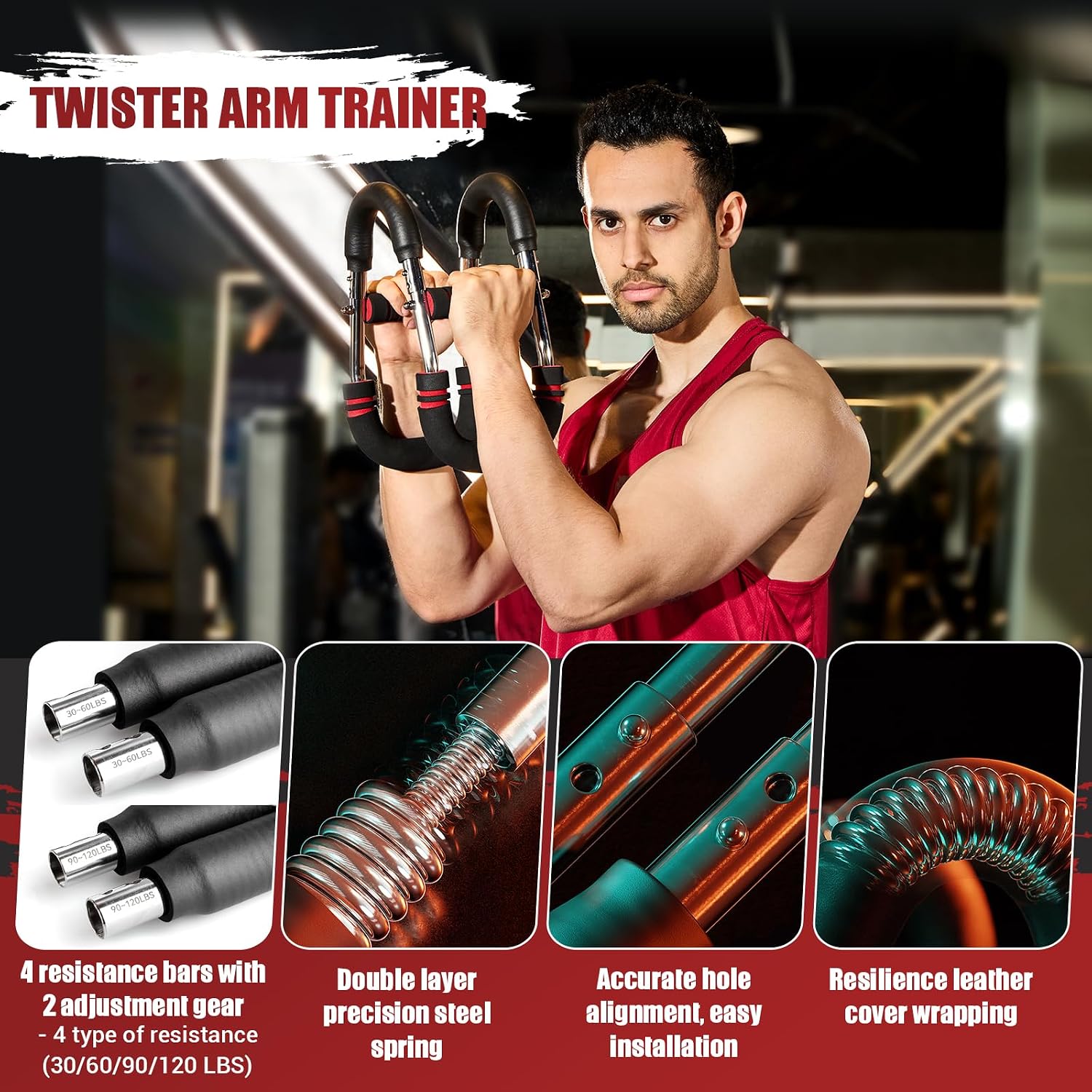 80cm U Shape Power Twister Arm - огляд і ціна Home Gym Upper Body Workout