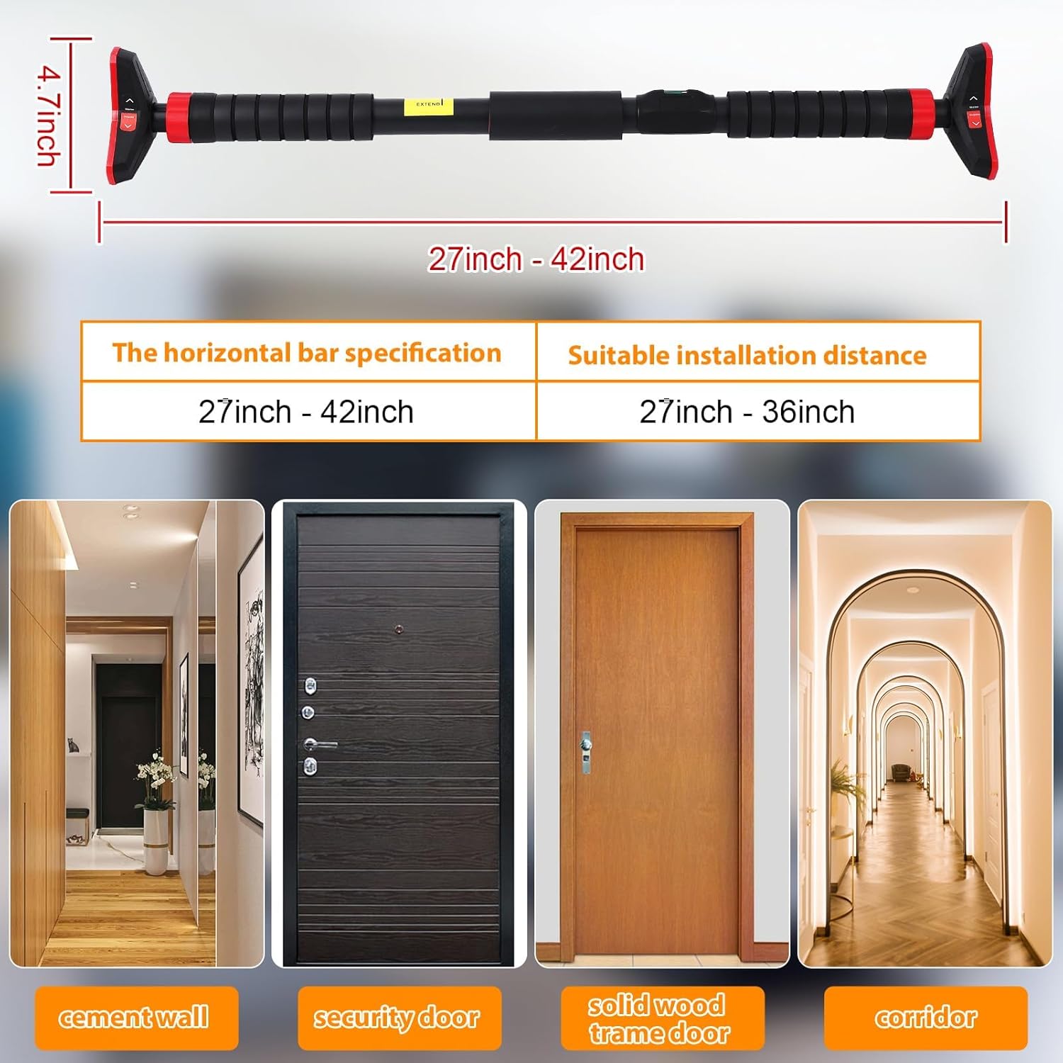 Pull-Up Bar,Chin Up Bar for Do - огляд і ціна Home Gym Upper Body Workout