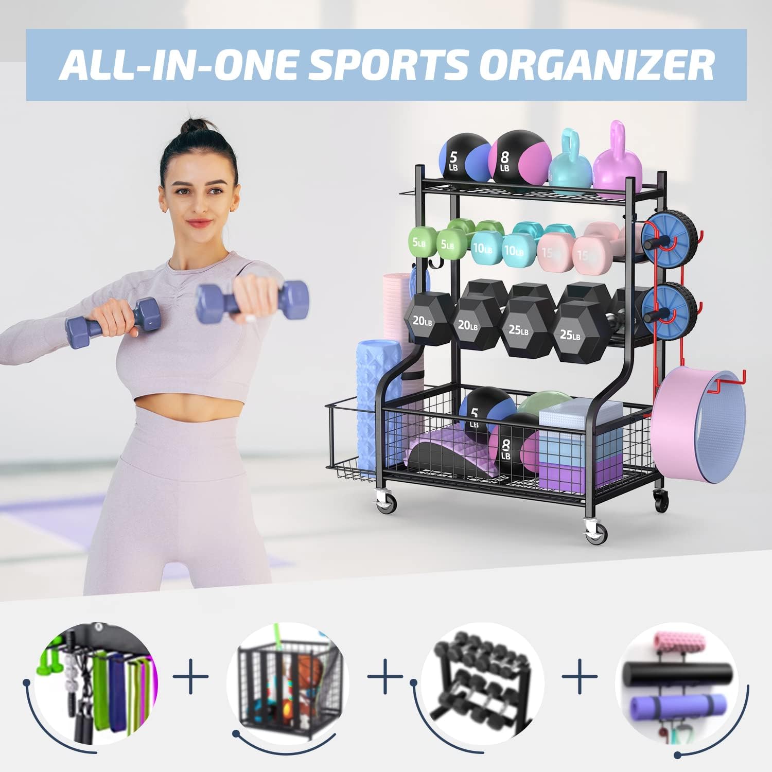 Home Gym Dumbbell Rack with Wh - огляд і ціна Home Gym Training