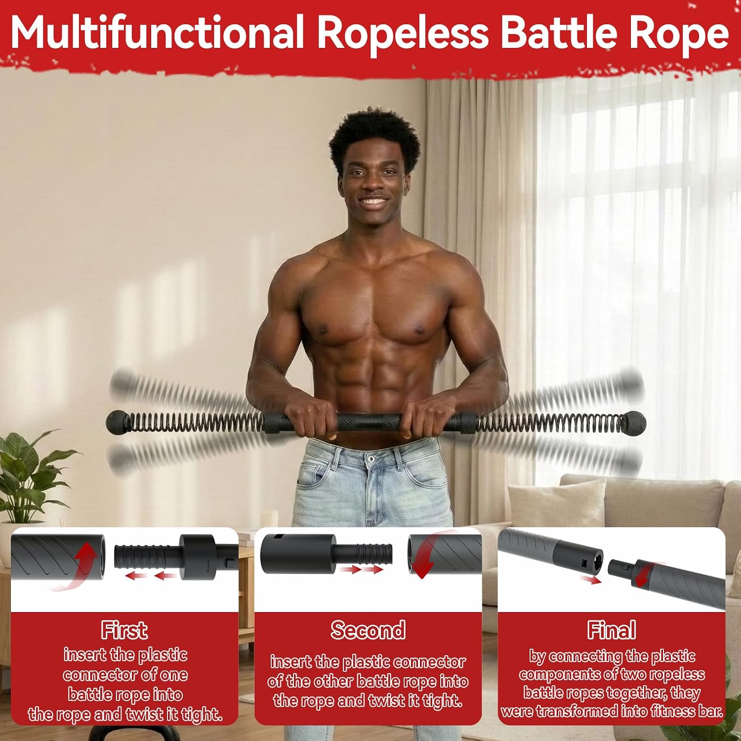 2-in-1 Upgraded Cordless Battl - огляд і ціна Home Gym Full Body