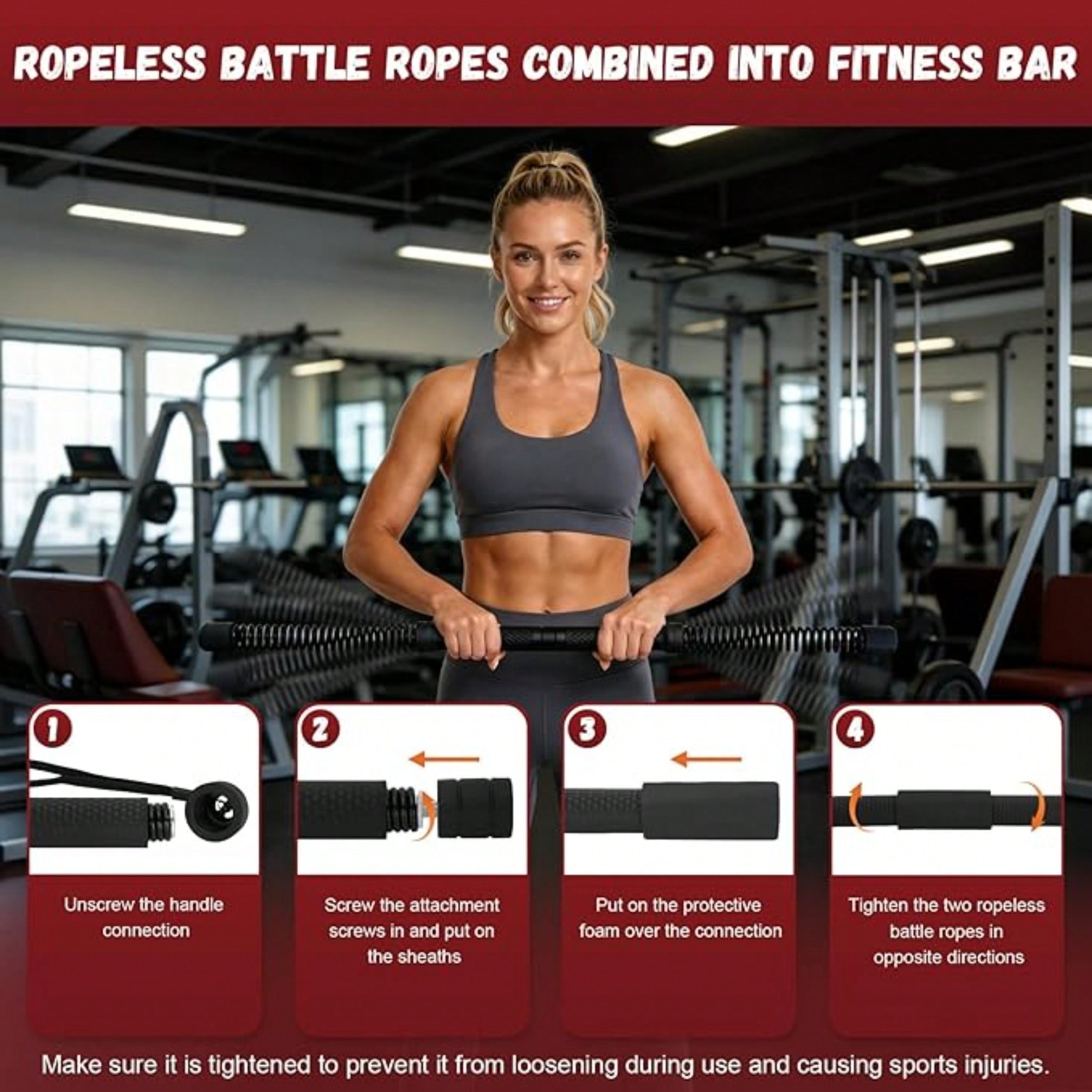 2-in-1 Upgraded Cordless Battl - огляд і ціна Home Gym Full Body