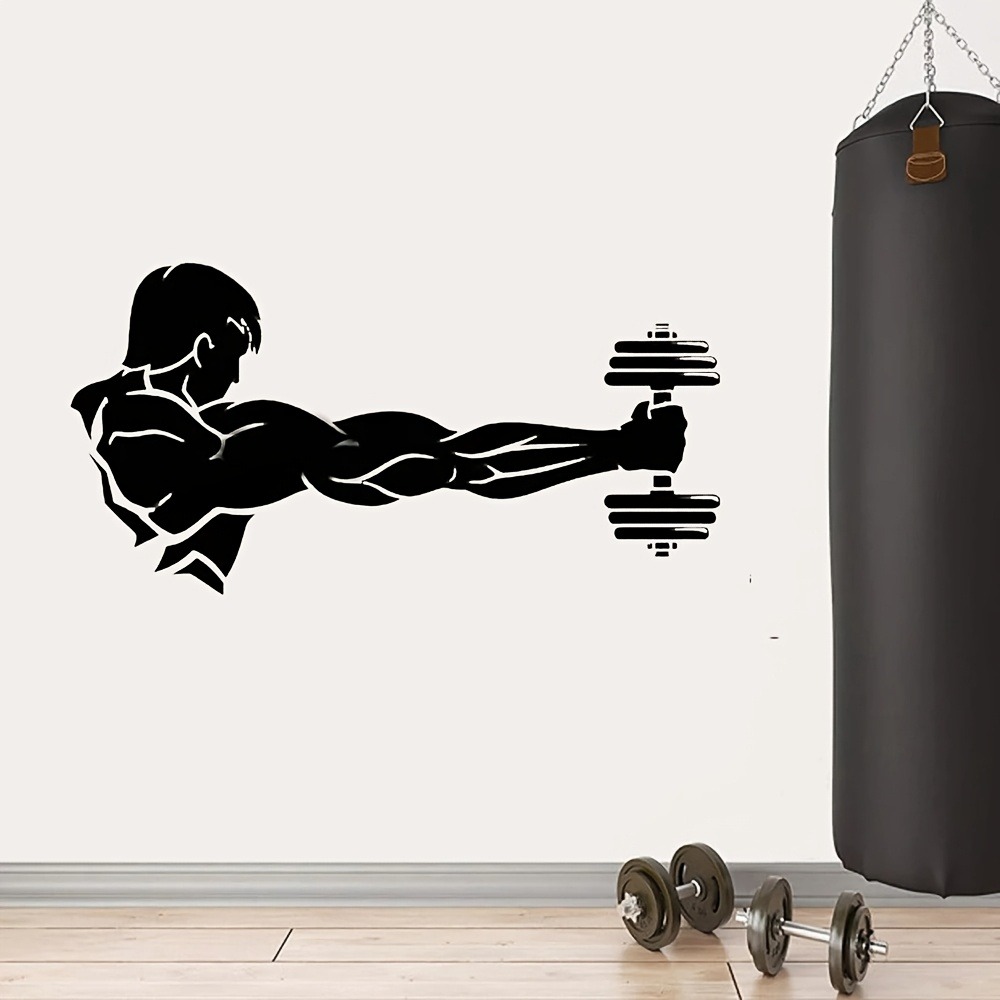 Fitness Home Decor Vinyl Wall  - огляд і ціна Home Gym Interior Design