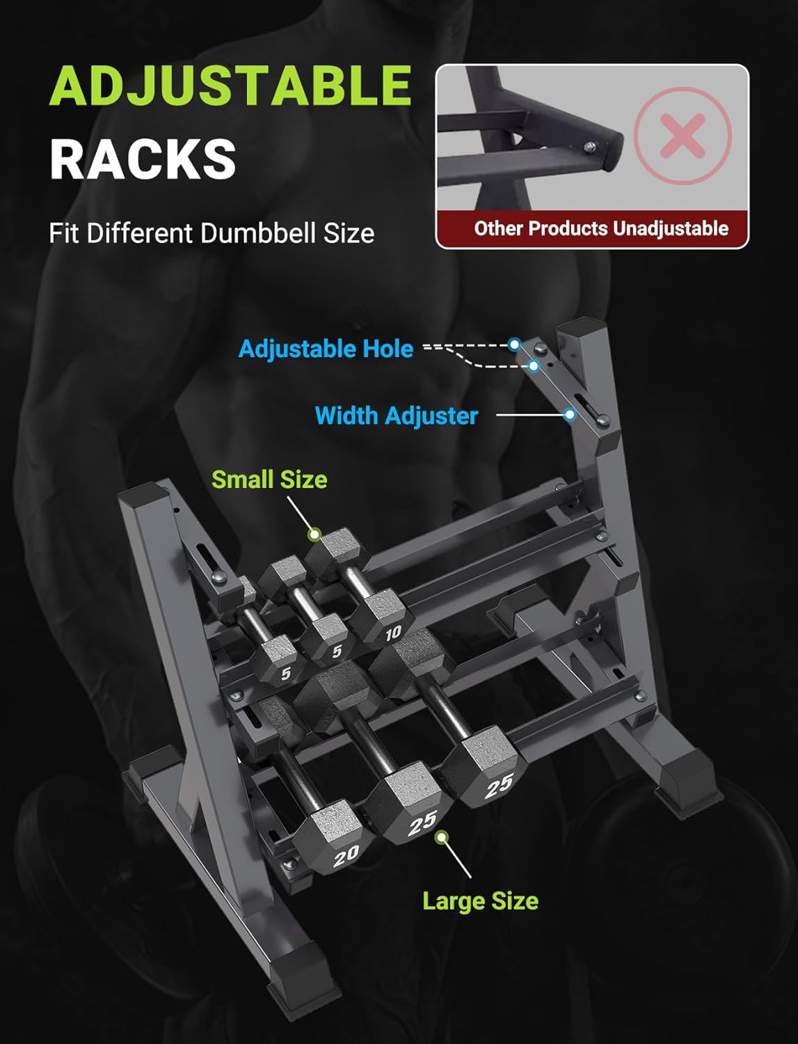 Home Gym Dumbbell Rack, 3 & 5  - огляд і ціна Home Gym Compact