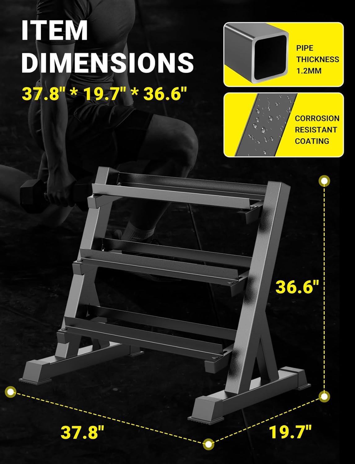 Home Gym Dumbbell Rack, 3 & 5  - огляд і ціна Home Gym Compact